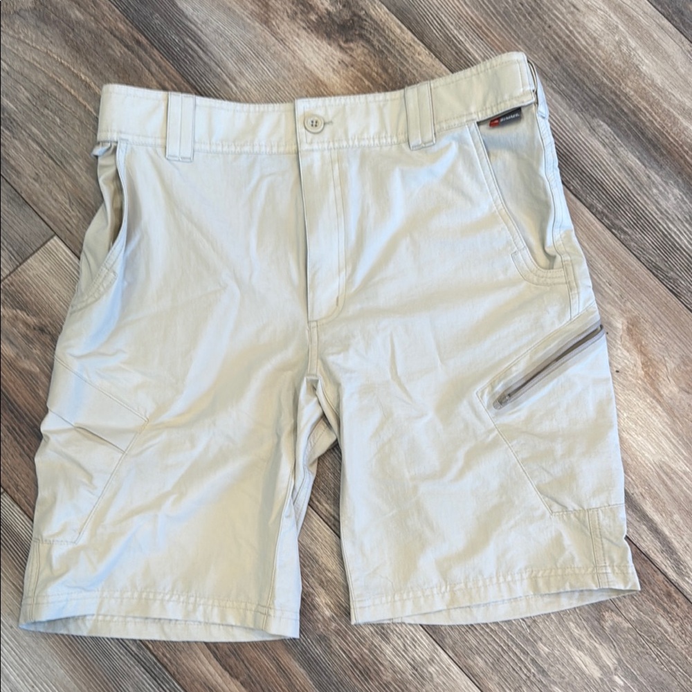 Simms Light Tan Cargo Shorts